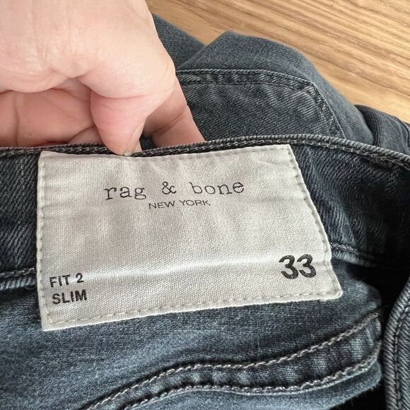 Rag and Bone Jeans Mens 33 Fit 2 Slim Straight Leg - Picture 6 of 16